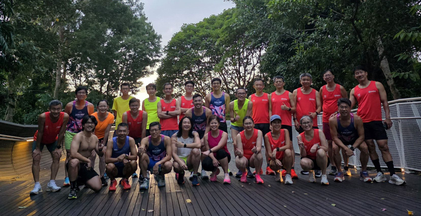 Hilltop loops at Mount Faber with the SRCMF team