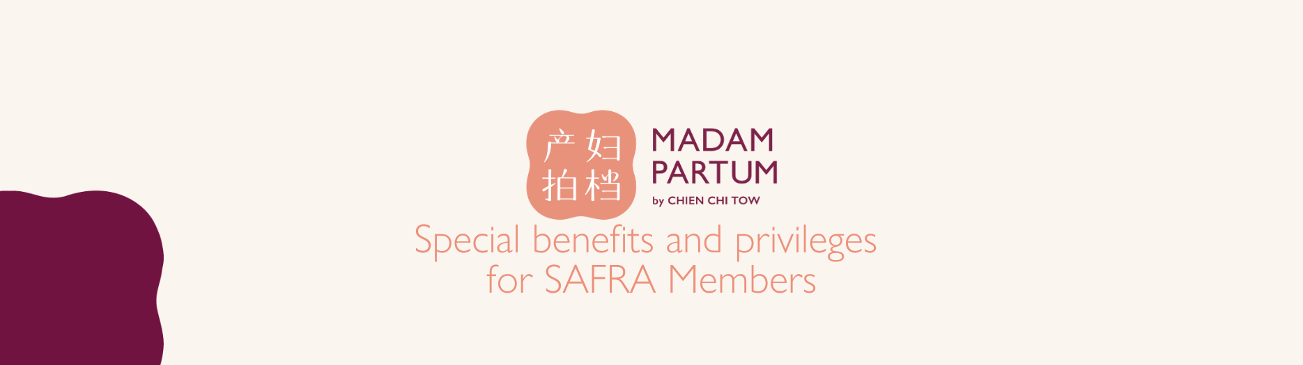 SAFRA x Madam Partum banner image - 1870x525