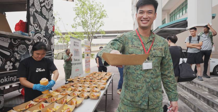 Appreciating NSmen Food Trucks