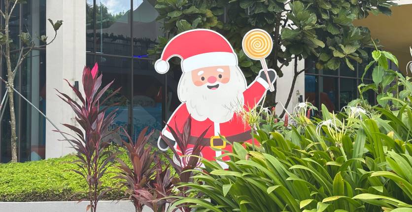 Christmas decor at SAFRA CCK