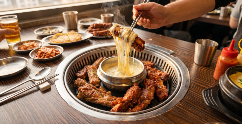 GOCHU Cheese-Wrapped Pork Ribs BBQ