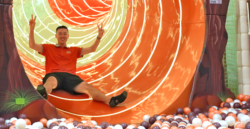 Jolly Jungle at SAFRA Yishun slide