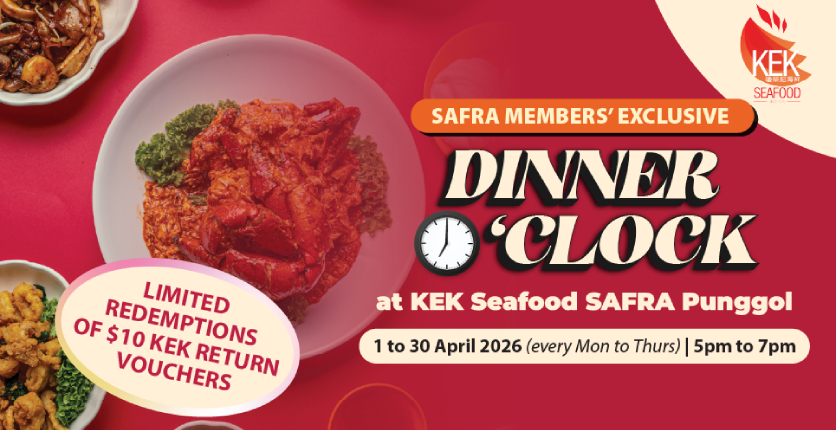 KEK Seafood SAFRA Punggol promo
