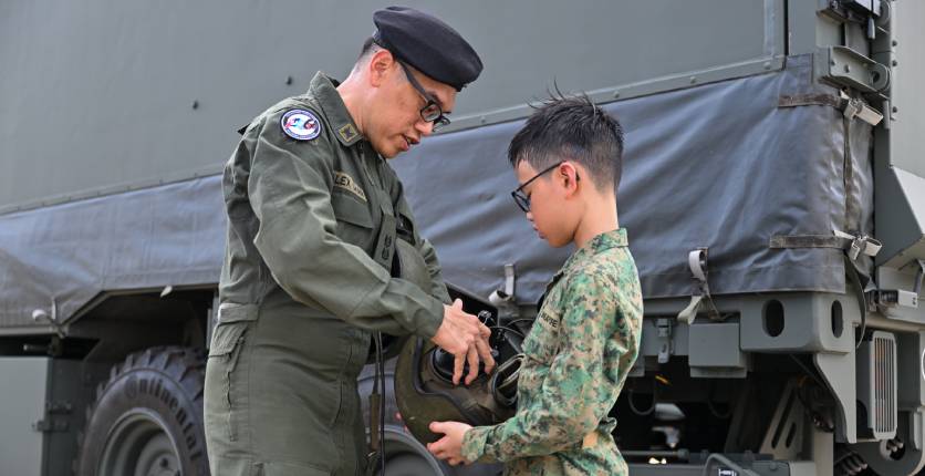LTC Alex with his son