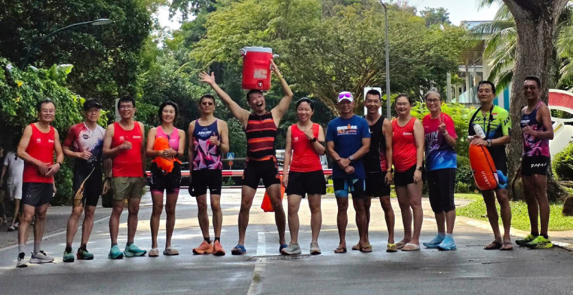 SRCMF team after an LSD run at Sentosa