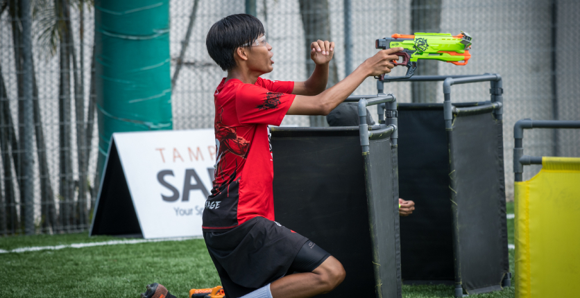 NERF game at SAFRA Tampines