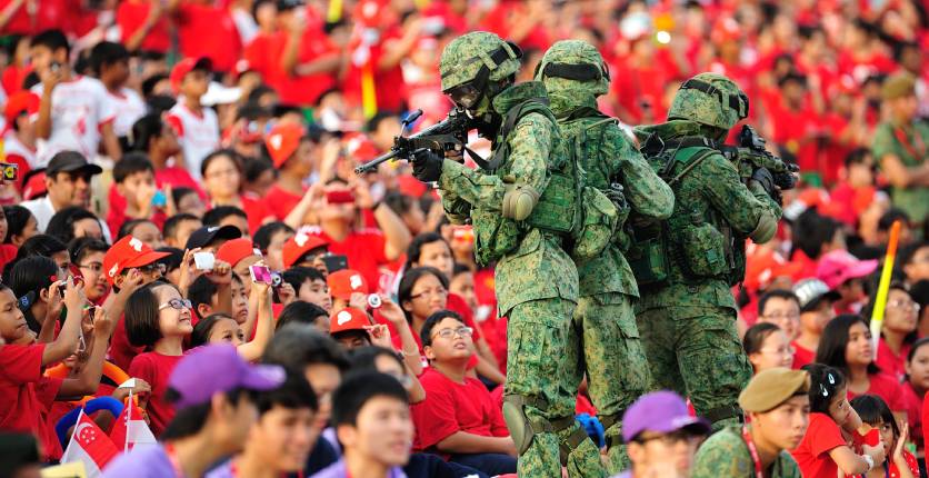 NSmen at National Day Parade