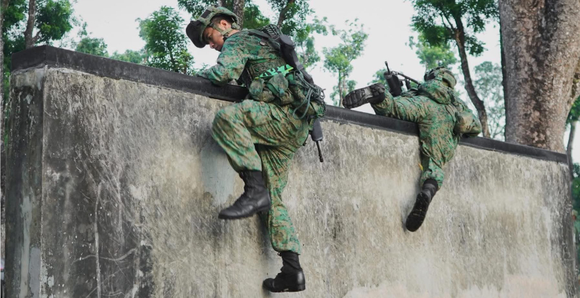 SAF Low Wall (Specialist Cadet School, Singapore Facebook)