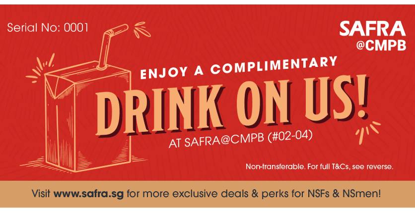 SAFRA at CMPB drink voucher