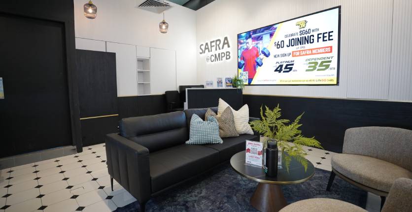 SAFRA at CMPB lounge area