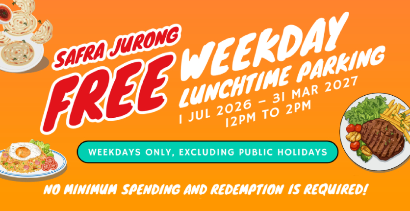 SAFRA Jurong Free Weekday Lunchtime Parking