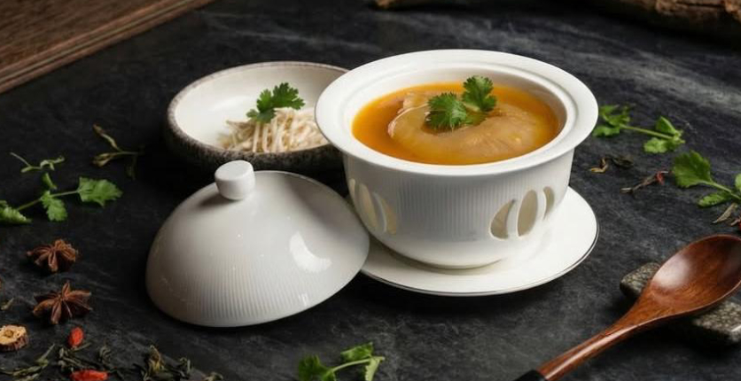 Treasure Paradise Braised Superior Shark’s Fin with Premium Pumpkin Broth