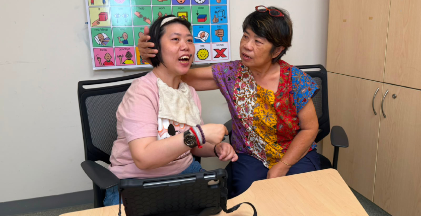 Yee Hua with her Mum