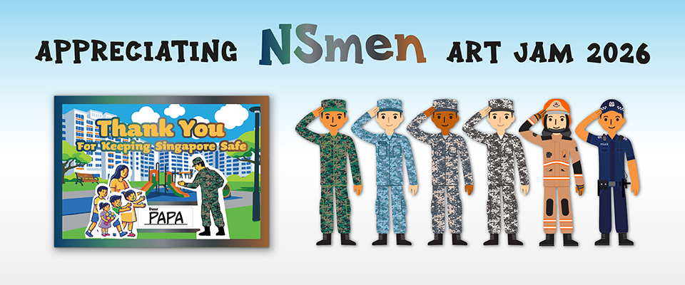 Appreciating NSmen Art Jam 2026 - Banner