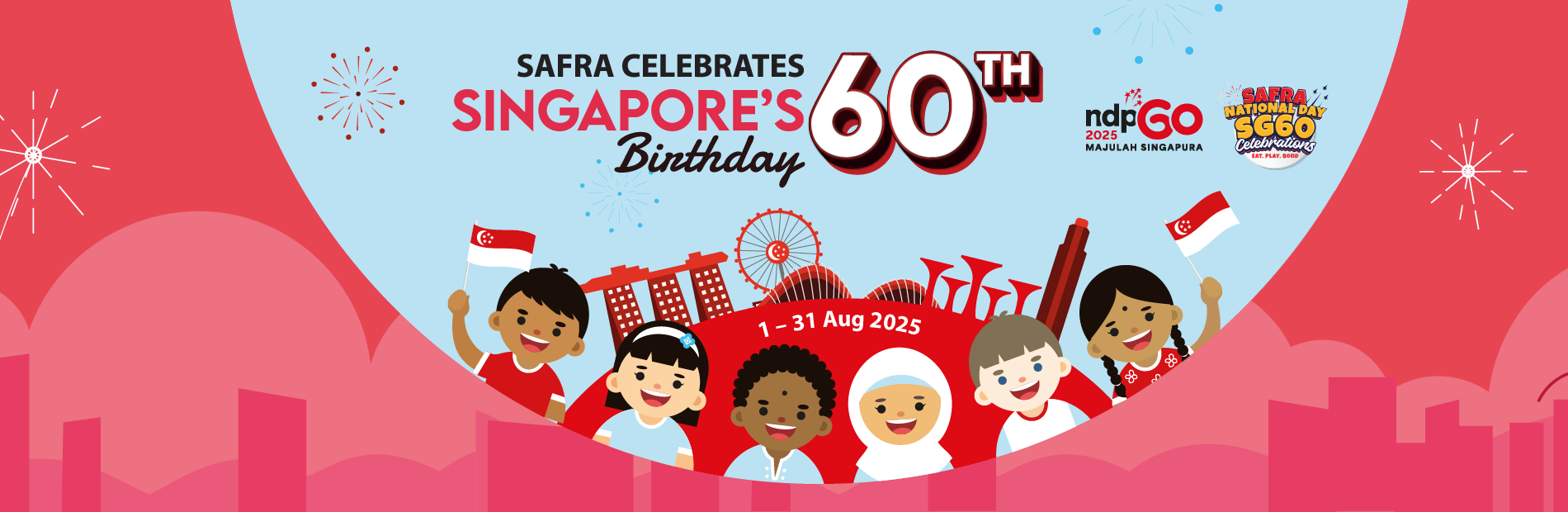 SAFRA Celebrates Singapore's 60th Birthday