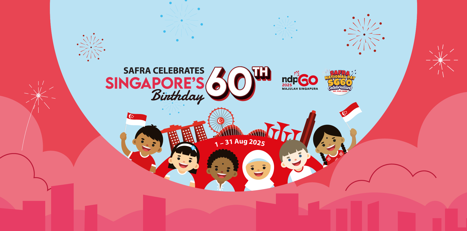 SAFRA Celebrates Singapore's 60th Birthday