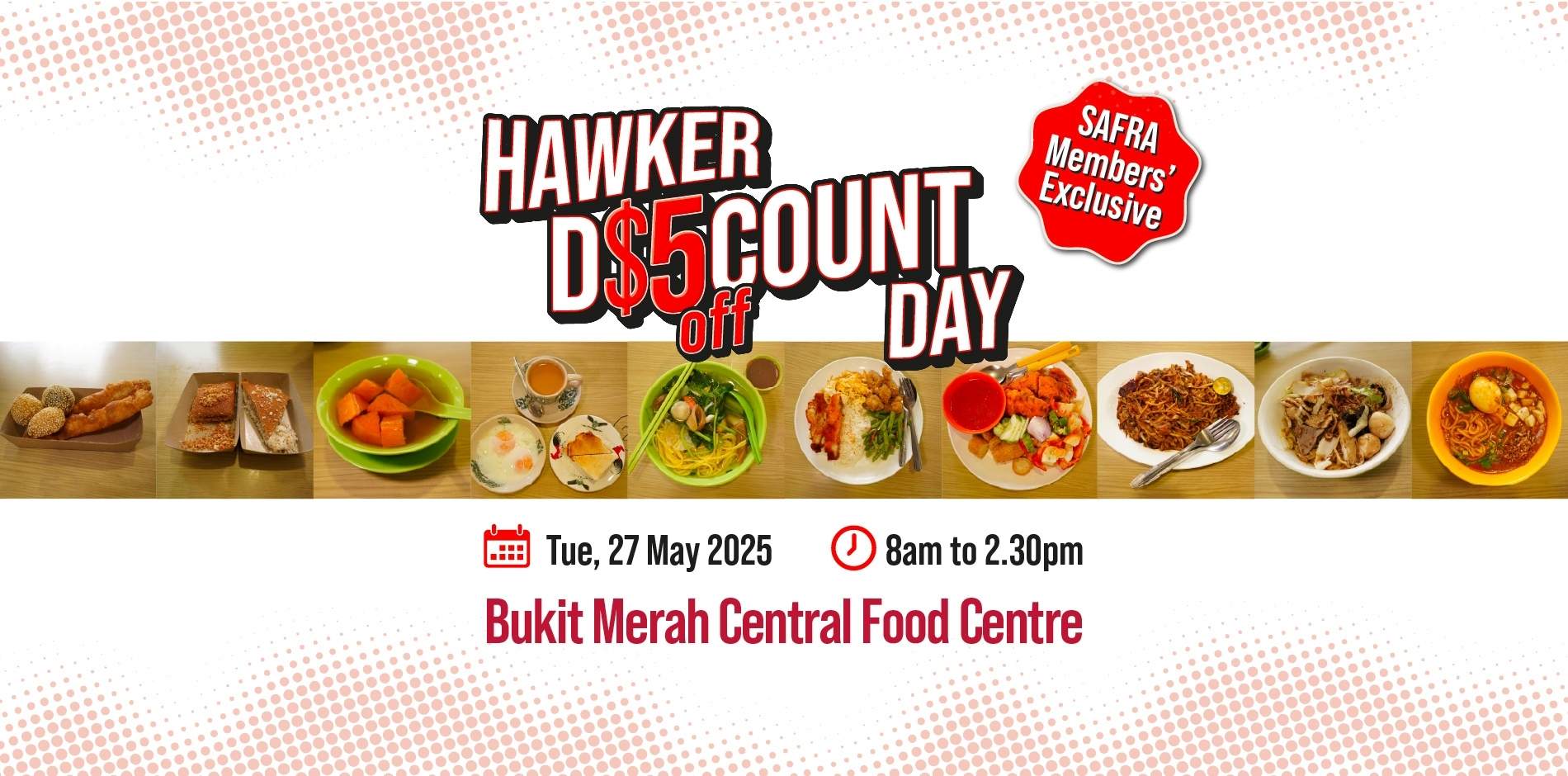 Hawker $5 Discount Day