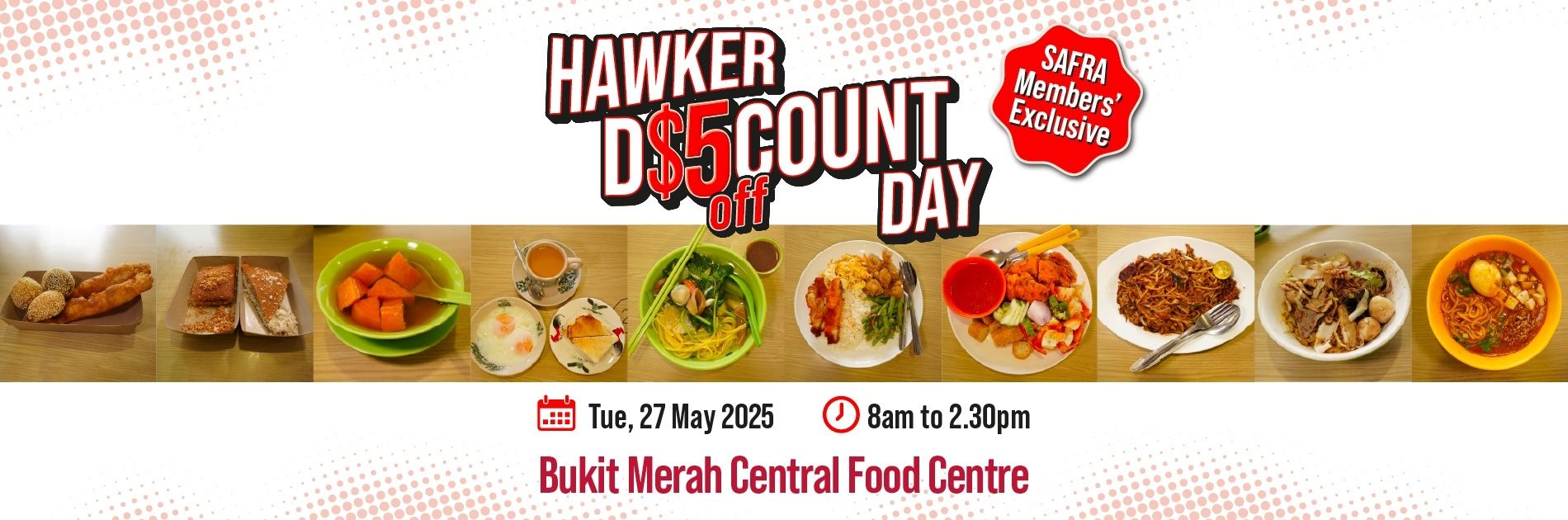 Hawker $5 Discount Day